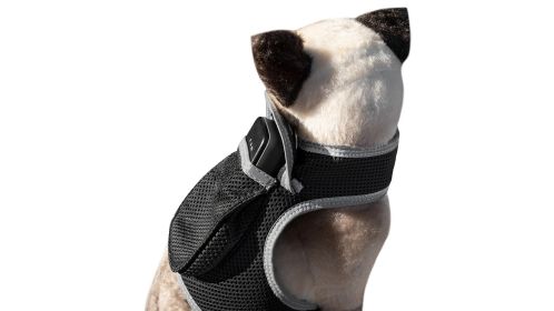 Mini Pet Spotter Waterproof Rechargeable GSM GPS Dog Collars Tracker Size:M