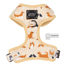 Adjustable Harness (Color: Savvy Cavs, size: Xsmall)