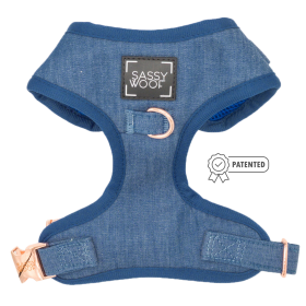 Adjustable Harness (Color: Denim, size: Xsmall)