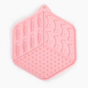 Dog Lick Mat (Color: pink)
