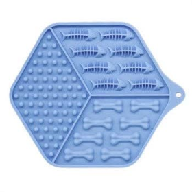 Dog Lick Mat (Color: Blue)