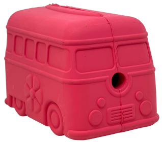 MKB Surf's Up! Retro Van  Durable Chew Toy & Treat Dispenser (Color: pink)