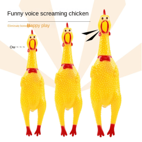 Pet supplies screaming chicken pet toys super funny screaming chicken dog toys (Color: 2pcs, size: s)